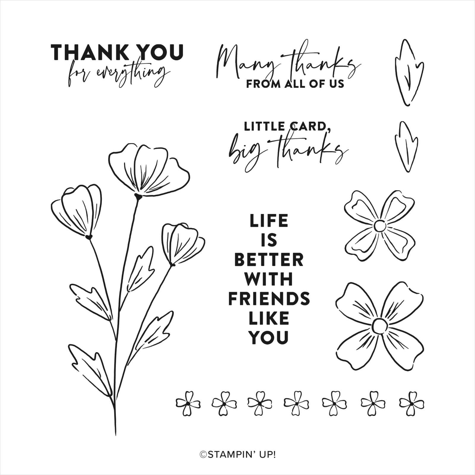 Flowers of Friendship stamp set #155358